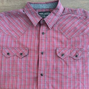 Cody James Long Sleeve Pearl Snap Shirt Size XL Great Condition